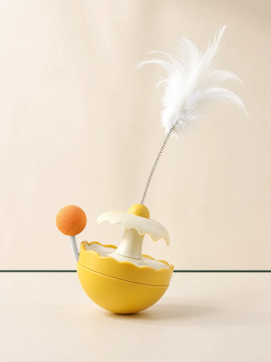 PawViso feather tumbler teaser shown in full against a neutral background
