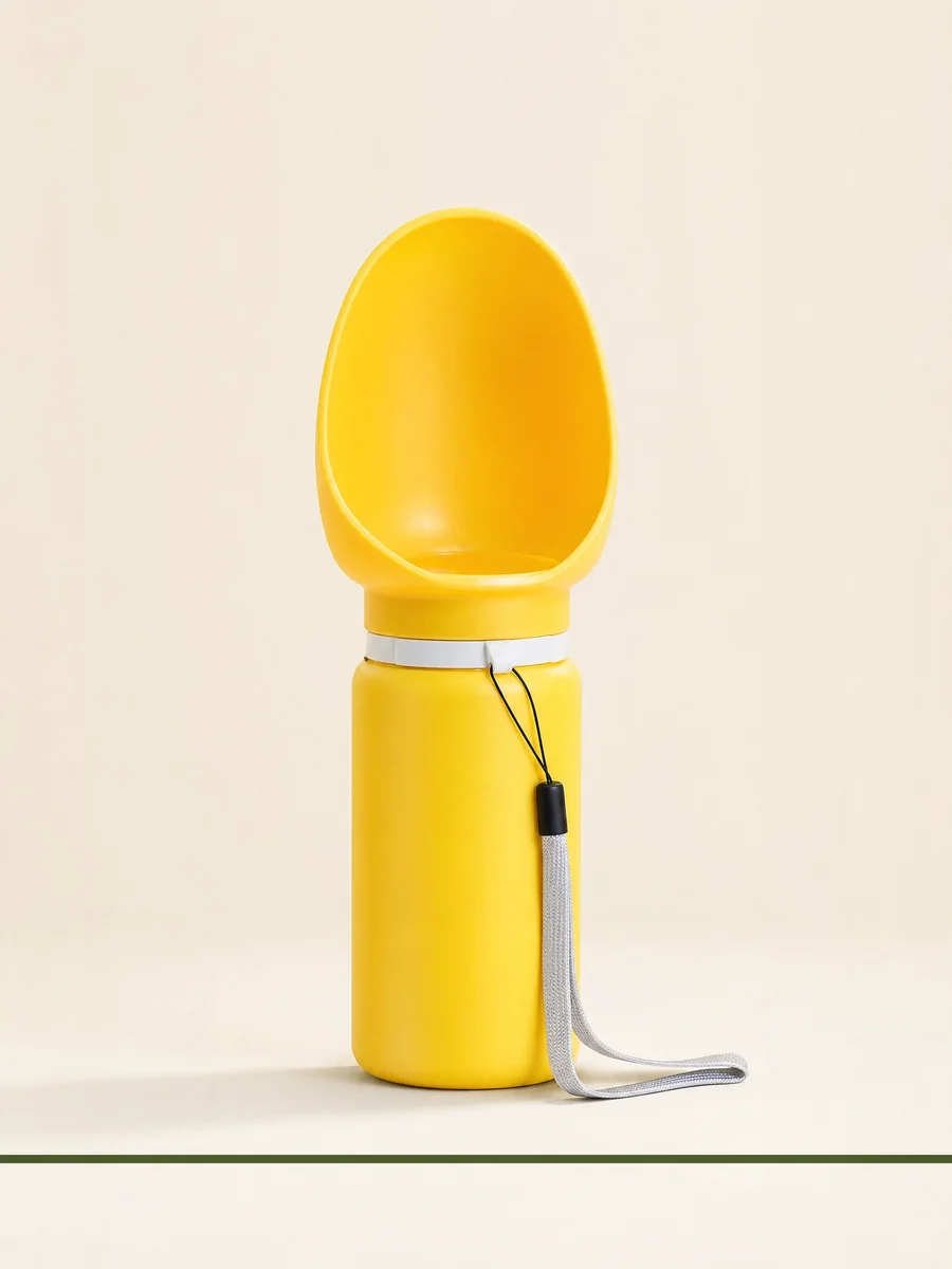 PawViso travel water bottle shown in full against a neutral background