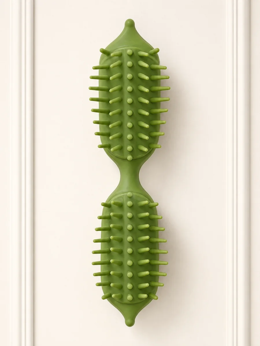 PawViso self-grooming wall brush shown in full against a neutral background